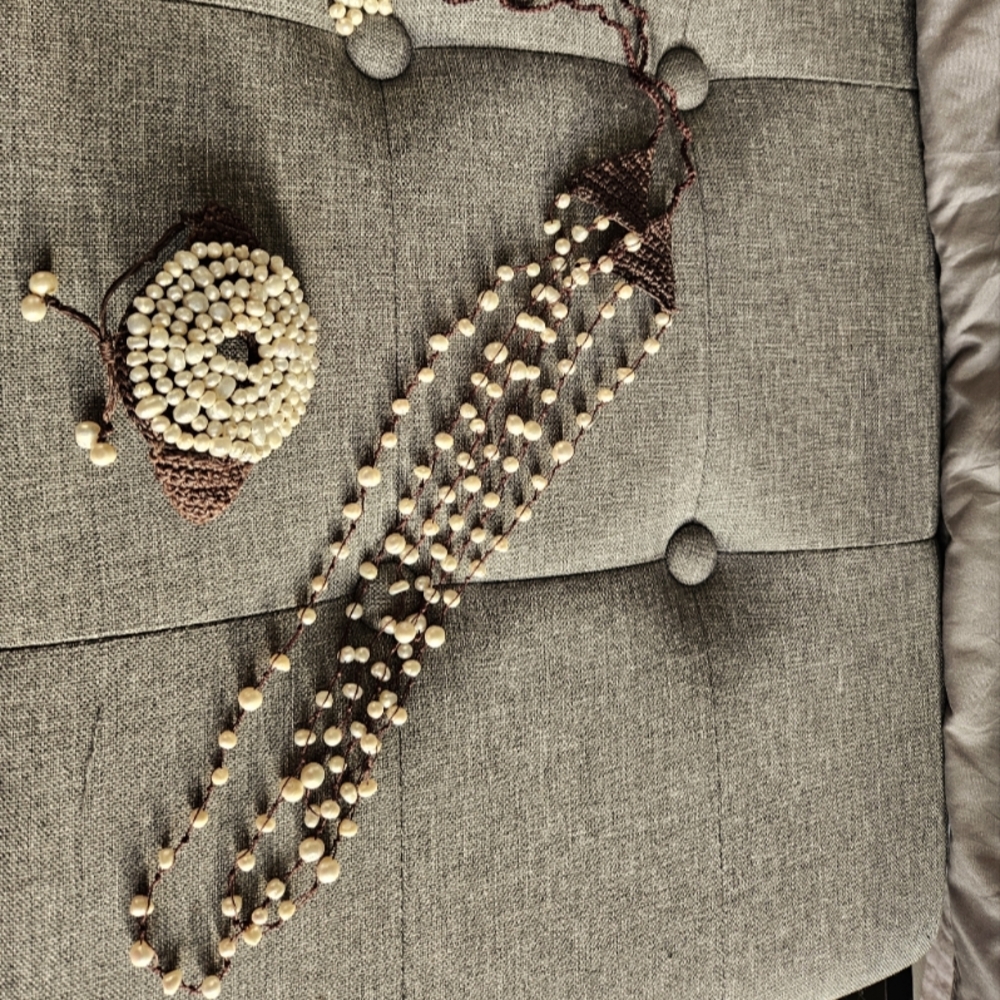 Coldwater Creek pearl necklace/bracelet set.